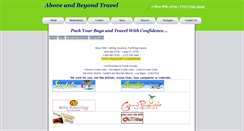 Desktop Screenshot of aboveandbeyondtravel.com